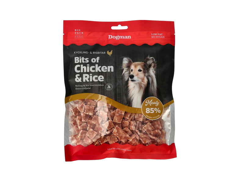 Dogman Hundesnacks Stückchen aus Huhn & Reis 250g
