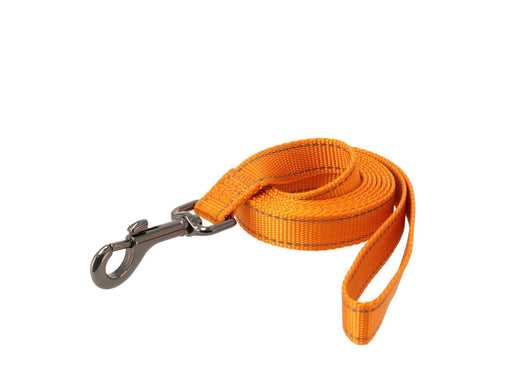 Dogman Iris Nylon-Hundeleine Orange L 25mmx180cm