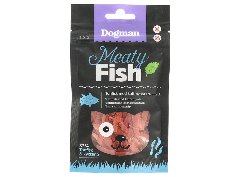 Dogman Katzensnack Thunfisch mit Katzenminze 30g