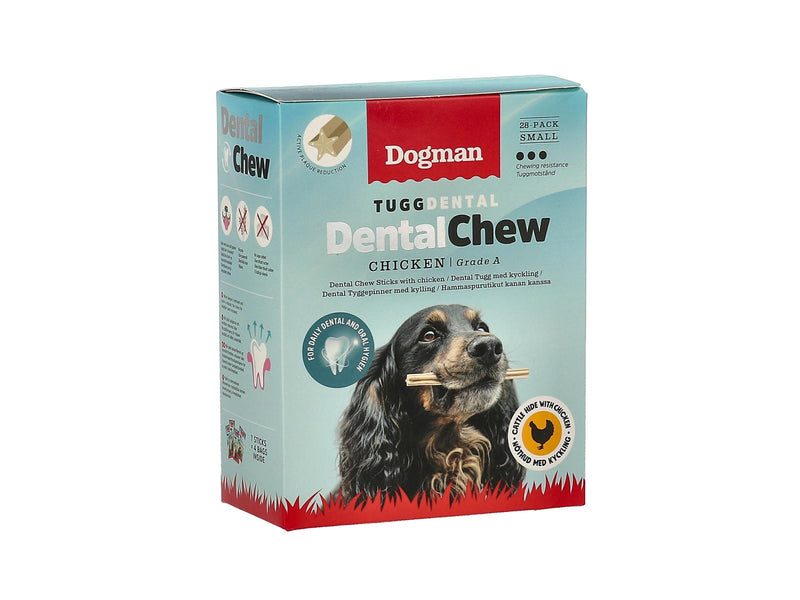 Dogman Kau-Dental-Hühnchen-Sticks (28er-Pack, insgesamt 280g)