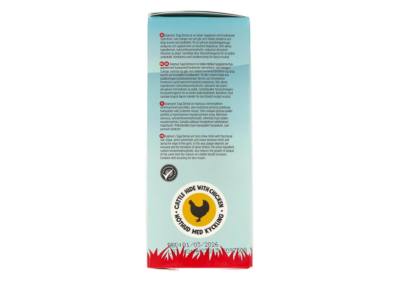 Dogman Kau-Dental-Hühnchen-Sticks (28er-Pack, insgesamt 280g)