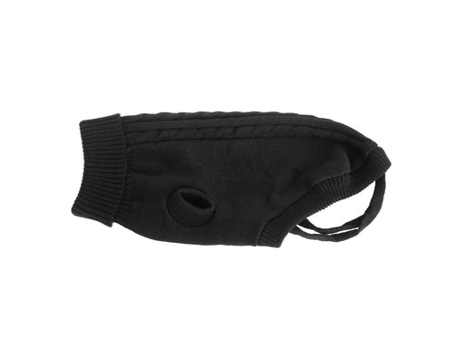 Dogman Knitted Dog Sweater Gina Black 25cm