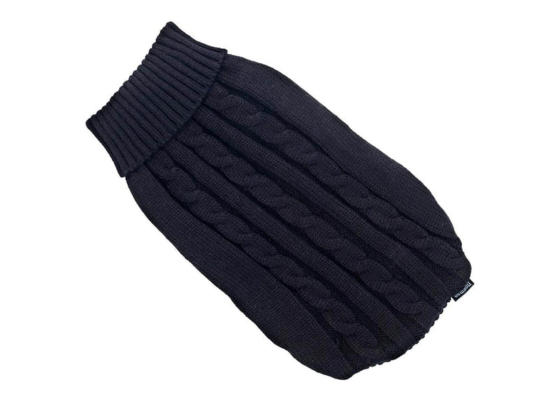 Dogman Knitted Dog Sweater Gina Black 30cm