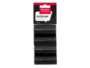 Dogman Kompakte schwarze Mini-Kotbeutel (4x20 Stück)