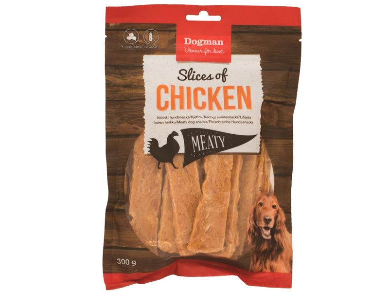 Dogman Meaty Chicken Slices Grain-Free Dog Treats 300g