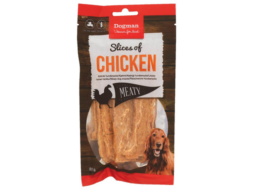 Dogman Meaty Chicken Slices Grain-Free Dog Treats 80g