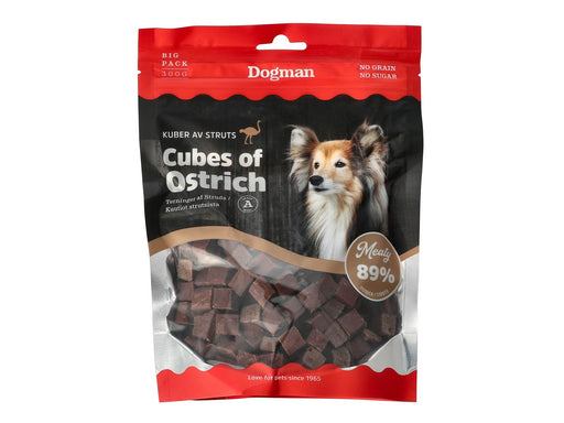 Dogman Meaty Straußenwürfel Hundeleckerlis 300g