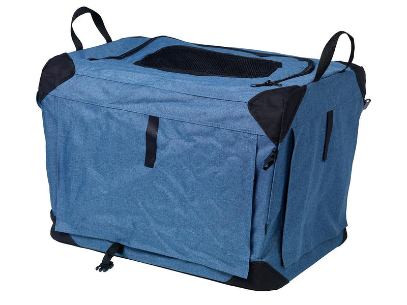 Dogman Milou Canvas Crate Blue Medium 60x42x42cm