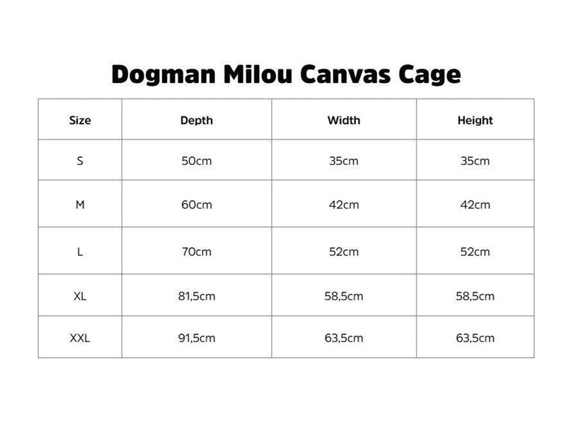 Dogman Milou Canvas Crate Blue Medium 60x42x42cm