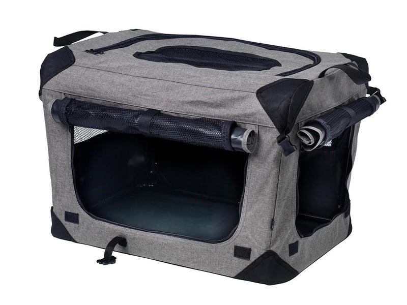 Dogman Milou Canvas Crate Grey Large 70x52x52cm