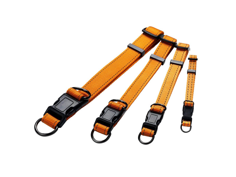 Dogman Nylon Hundehalsband Iris Orange Groß 20mmx35-60cm