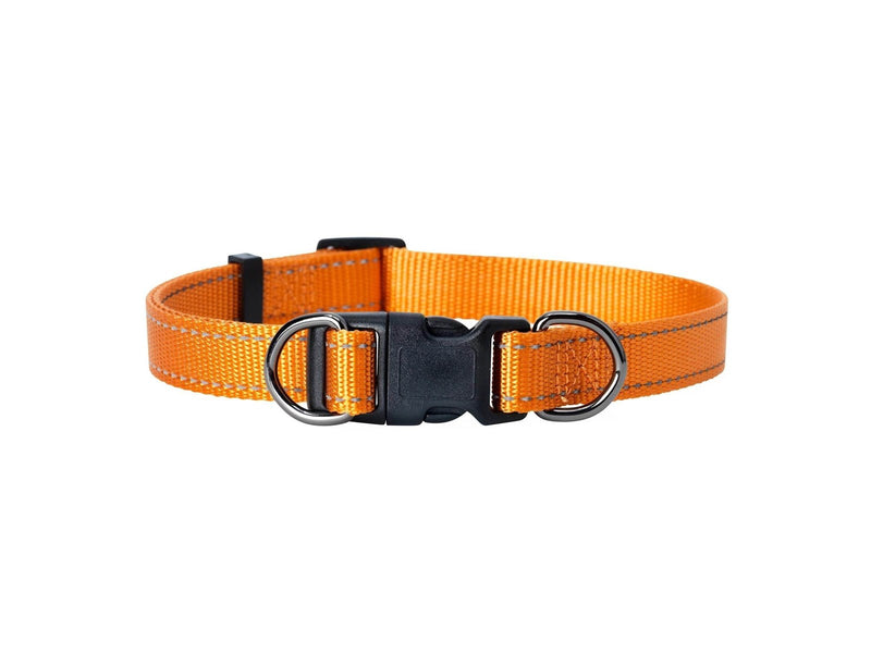 Dogman Nylon Hundehalsband Iris Orange XL 25mmx38-66cm