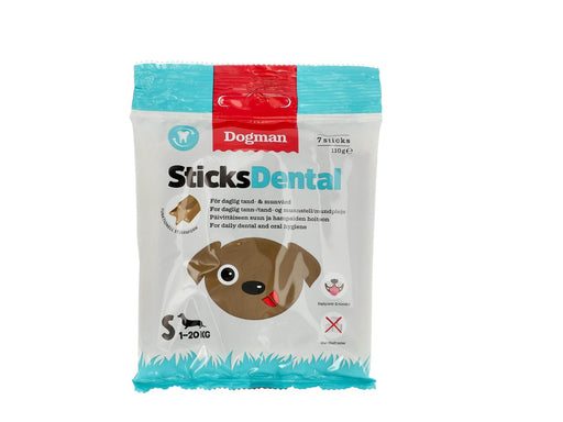 Dogman Sticks Dental Small Dogs 1-20KG (1-Pack / 7 Sticks / 110 gram)