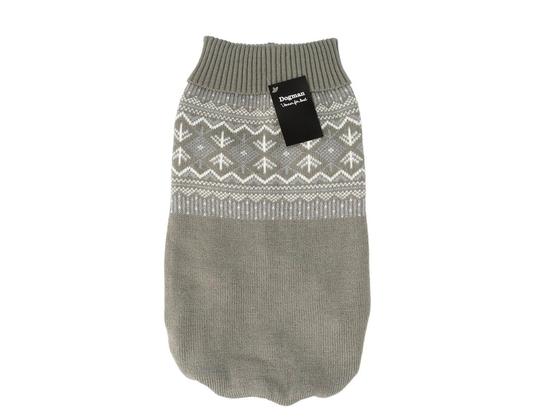 Dogman Strickpullover für Hunde Iselin Grau 45cm