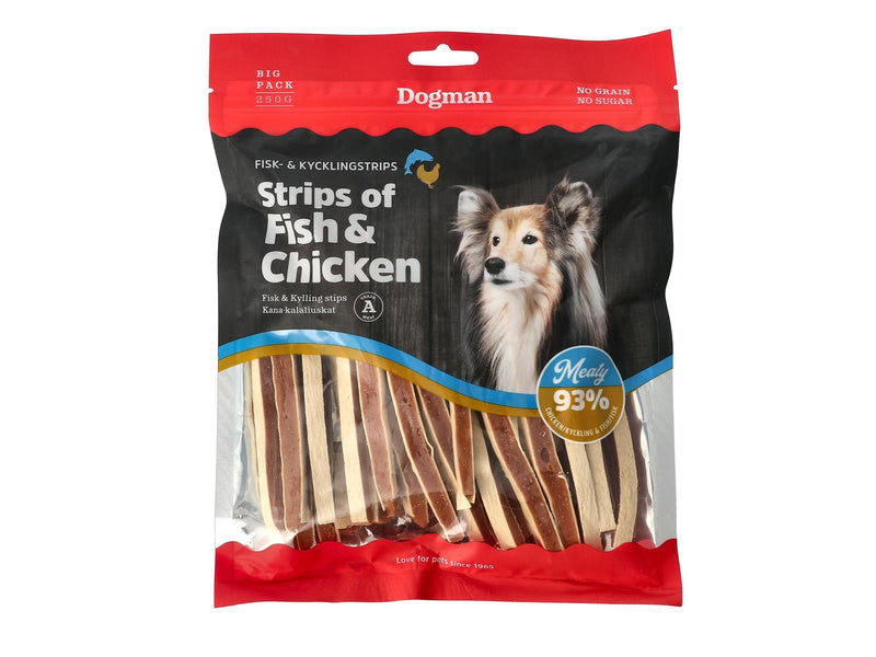 Dogman Strips of Fish & Chicken 250g