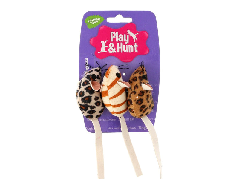 Dogman Toy Safari Mice 3p