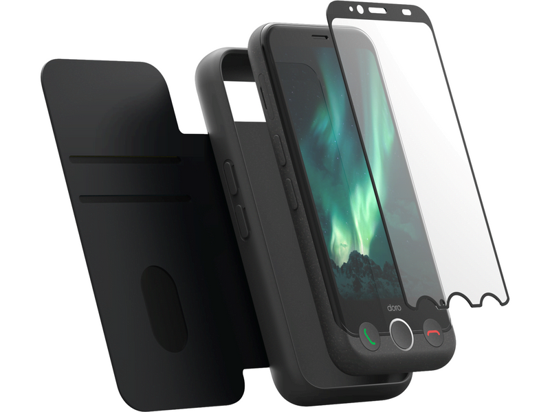 Doro Aurora A11 Plus 64GB/4GB - Graphite (A11 Incl. Wallet Case & Protective Glass)