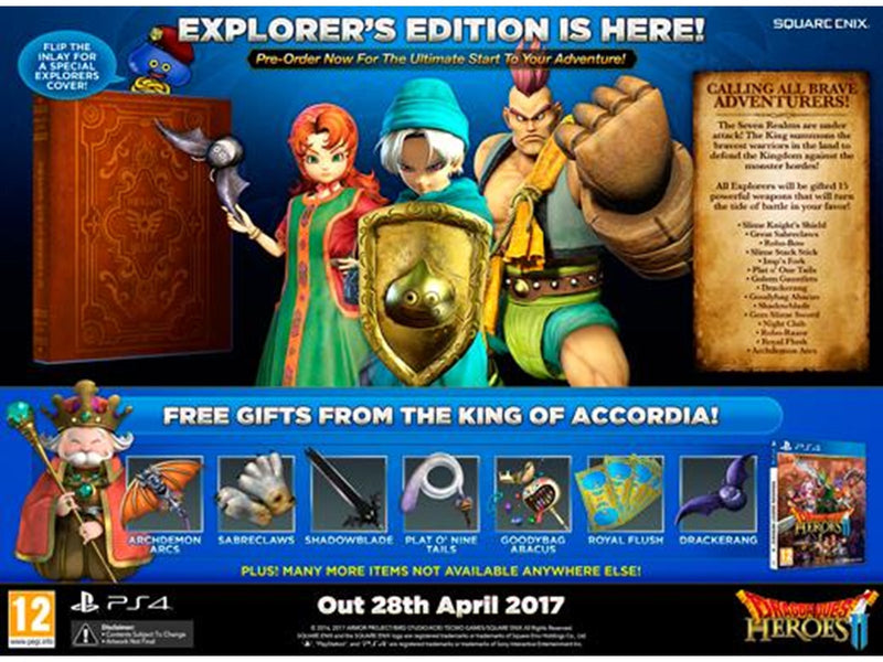Dragon Quest Heroes II (Explorer's Edition) - Sony PlayStation 4 - RPG - PEGI 12