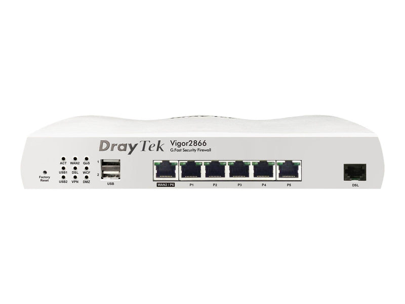 DrayTek Vigor 2866 dual-WAN VPN Router with built-in G.fast modem - Router