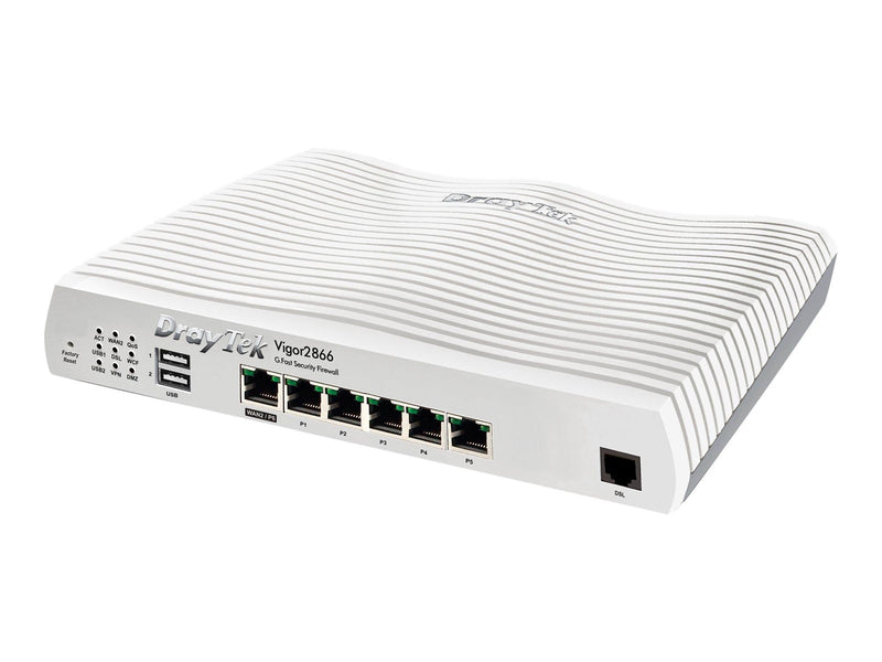 DrayTek Vigor 2866 dual-WAN VPN Router with built-in G.fast modem - Router