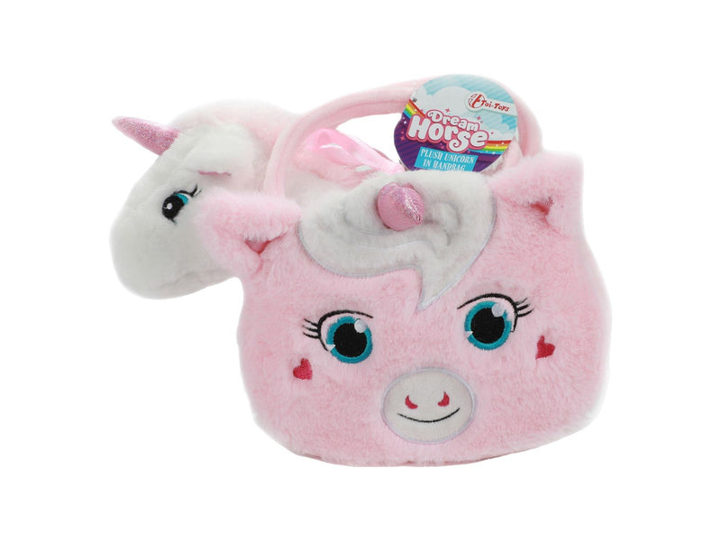 Dream Horse Plush Unicorn in Bag