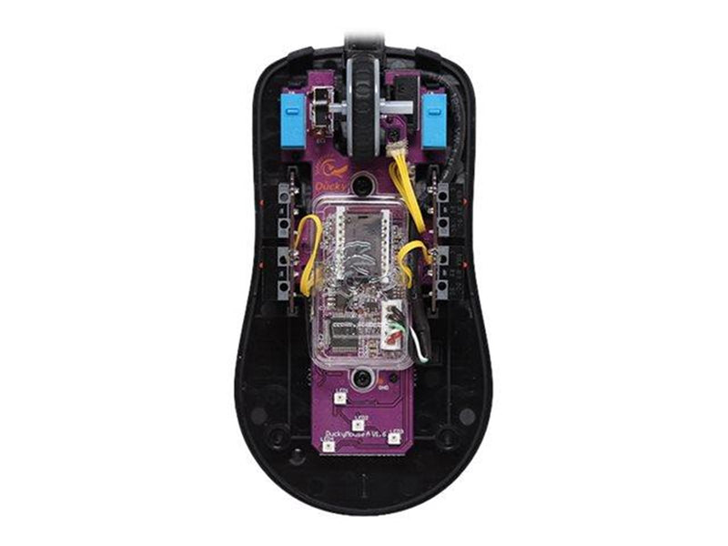 Ducky Feather DMFE20O - mouse - USB 2.0 - Maus (Schwarz)