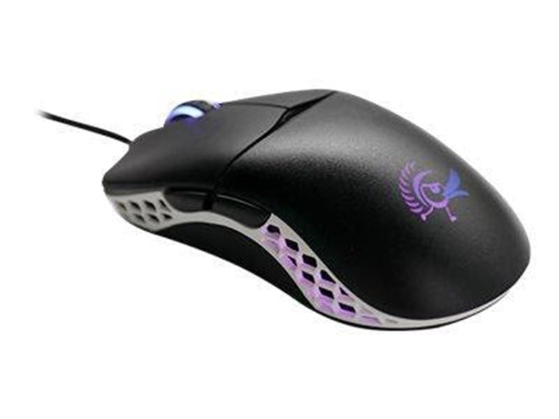 Ducky Feather DMFE20O - mouse - USB 2.0 - Maus (Schwarz)