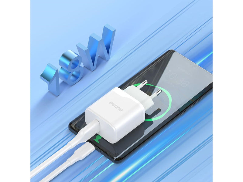 Dudao A20EU USB-A 18W network charger - white