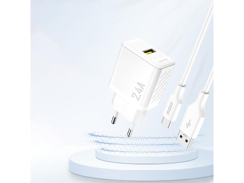 Dudao A23 2.4A USB-A Charger - White