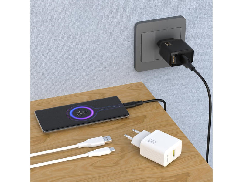 Dudao A23 2.4A USB-A Charger - White