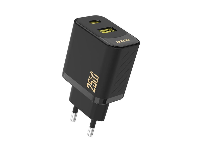 Dudao A26T GaN 25W USB-A USB-C Charger - Black