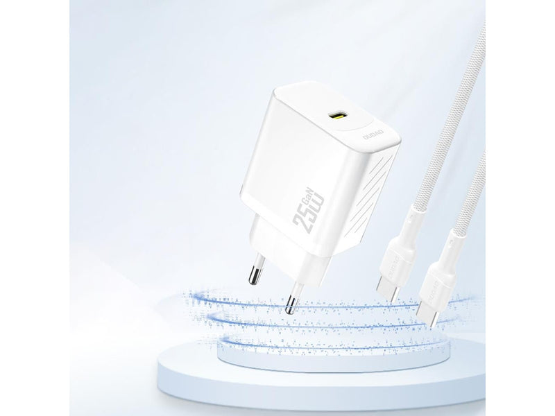 Dudao A27 25W GaN USB-C Wall Charger - White