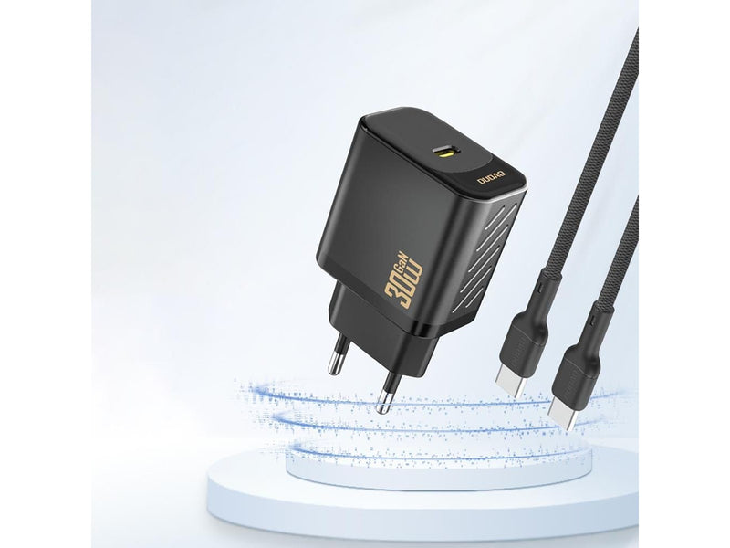 Dudao A27P 30W PD GaN USB-C Wall Charger - Black