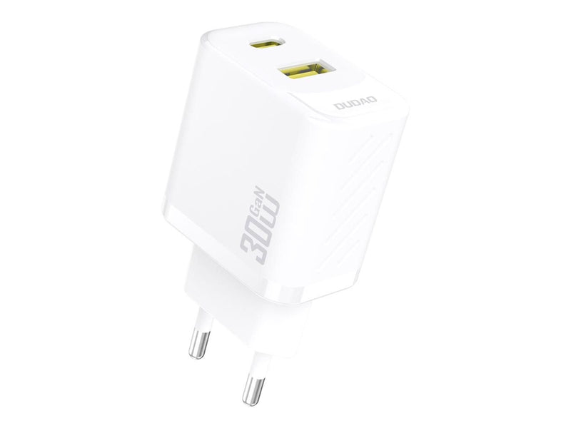 Dudao  A27TEU PD 30W GaN USB-A USB-C Wall Charger - White