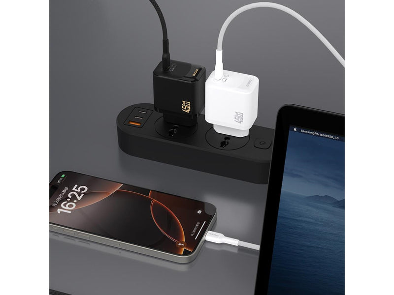 Dudao A28C 45W GaN Wall Charger + USB-C Cable - Black