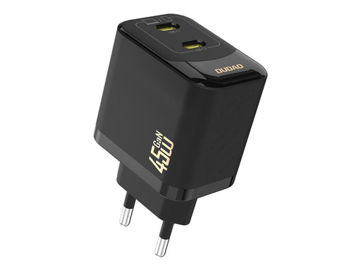 Dudao A28PEU PD 45W GaN 2xUSB AC Charger - Black