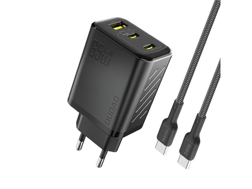 Dudao A29C 65W GaN Wall Charger + USB-C Cable - Black