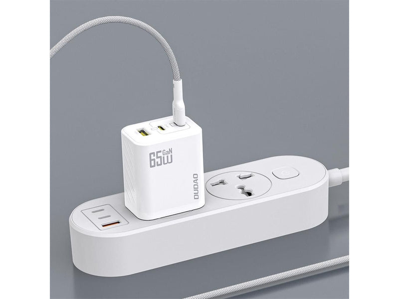 Dudao A29C 65W GaN Wall Charger + USB-C Cable - White