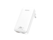 Dudao A65Q 65W GaN Travel Wall Charger USB-A / USB-C PD Ultra-Thin EU / US - White