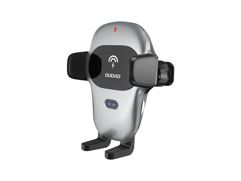 Dudao Automatic Car Holder with Built-in Qi 15W Wireless Charger Gray (F20xs)