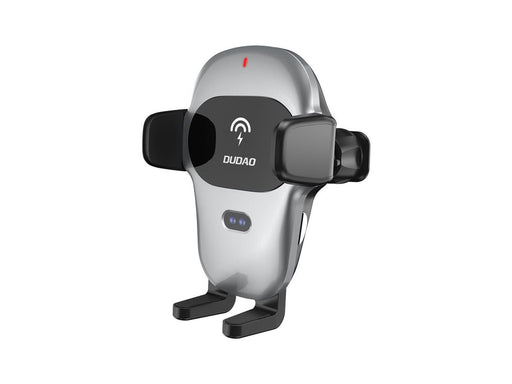Dudao Automatic Car Holder with Built-in Qi 15W Wireless Charger Gray (F20xs)