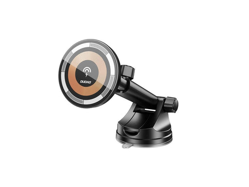 Dudao F12MAX+ Car Mount with 15W Wireless Charger Compatible with Magsafe - Black