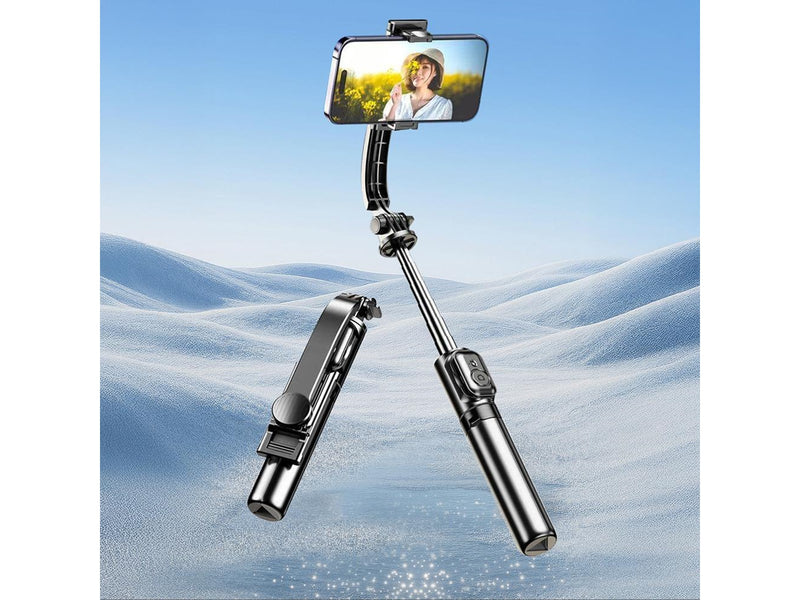 Dudao F18S 4in1 Selfie Stick Folding Tripod with Remote Control - Black
