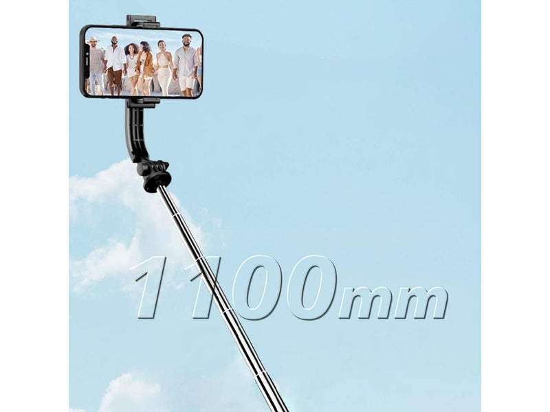 Dudao F18S 4in1 Selfie Stick Folding Tripod with Remote Control - Black