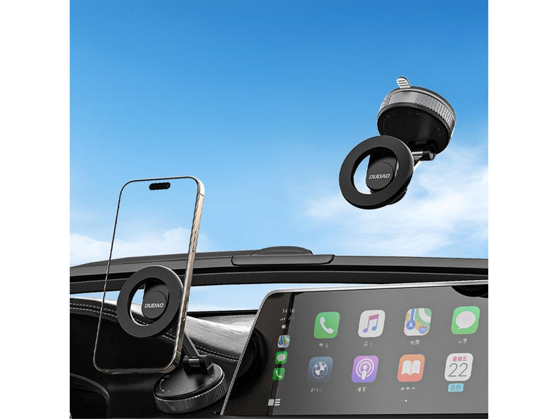 Dudao F24X MagSafe Compatible Car Mount with Suction Cup - Black