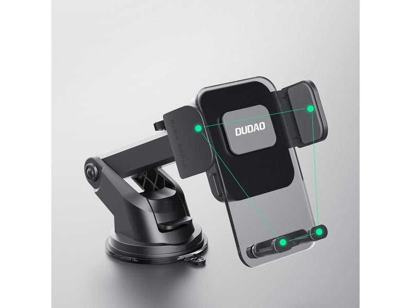 Dudao F8Max+ car holder for dashboard or windshield - black