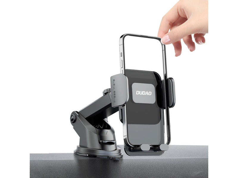 Dudao F8Max+ car holder for dashboard or windshield - black