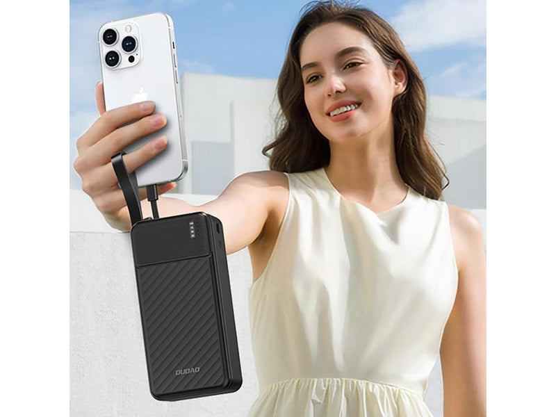 Dudao K11 Max Powerbank with Built-in Cables - 30000 mAh