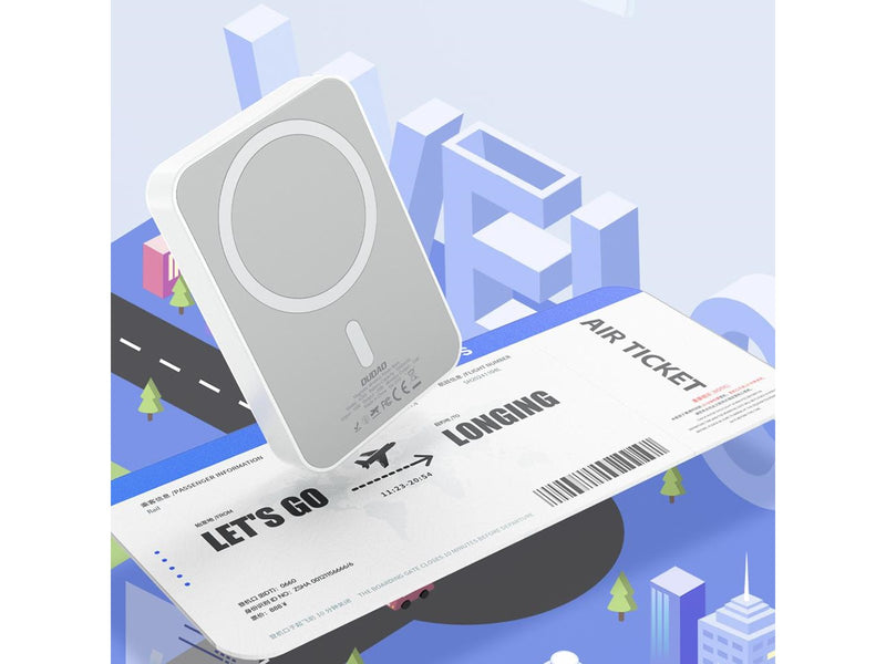 Dudao K26 10000mAh 20W USB-A / USB-C / MagSafe - White - 10000 mAh