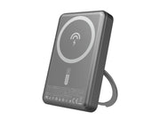 Dudao K28 10000mAh PD 22.5W MagSafe Powerbank with Metal Case and Ring Stand - Gray - 10000 mAh
